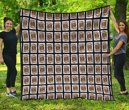Jack Of Diamonds Playing Card Pattern Print Quilt
