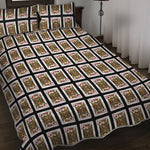 Jack Of Diamonds Playing Card Pattern Print Quilt Bed Set