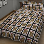 Jack Of Diamonds Playing Card Pattern Print Quilt Bed Set