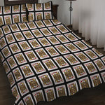 Jack Of Diamonds Playing Card Pattern Print Quilt Bed Set