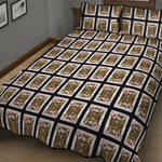 Jack Of Diamonds Playing Card Pattern Print Quilt Bed Set