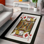 Jack Of Diamonds Playing Card Print Area Rug