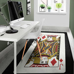 Jack Of Diamonds Playing Card Print Area Rug