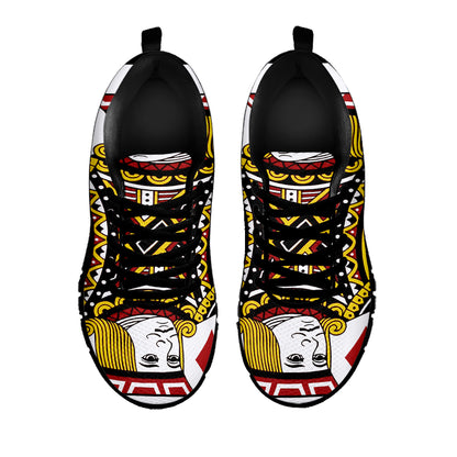 Jack Of Diamonds Playing Card Print Black Sneakers