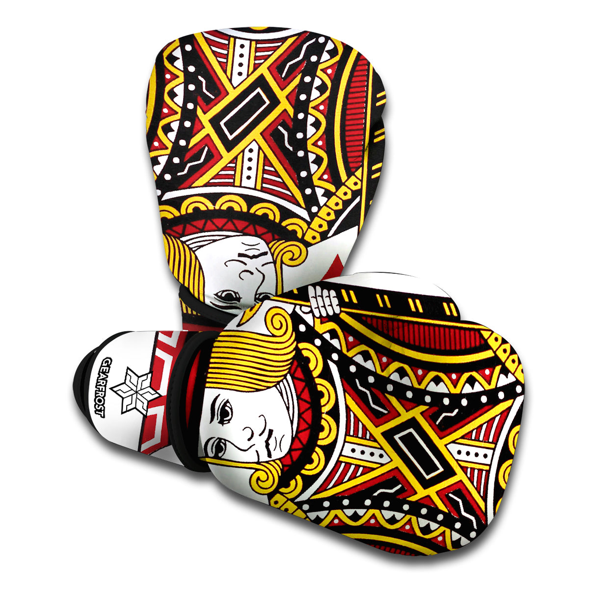 Jack Of Diamonds Playing Card Print Boxing Gloves