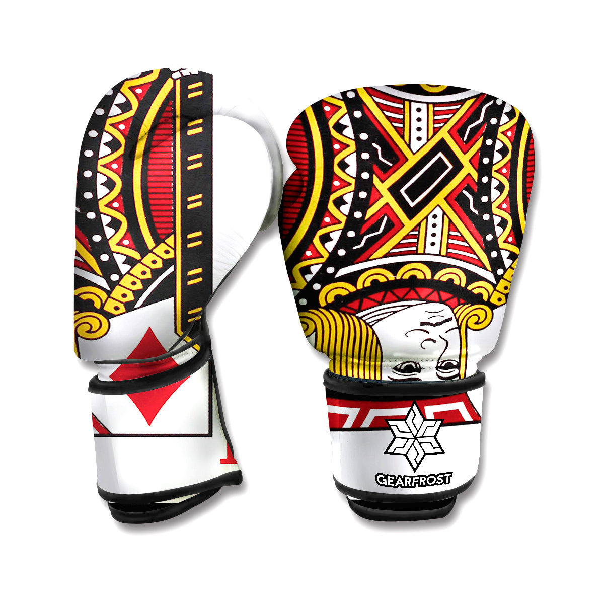 Jack Of Diamonds Playing Card Print Boxing Gloves