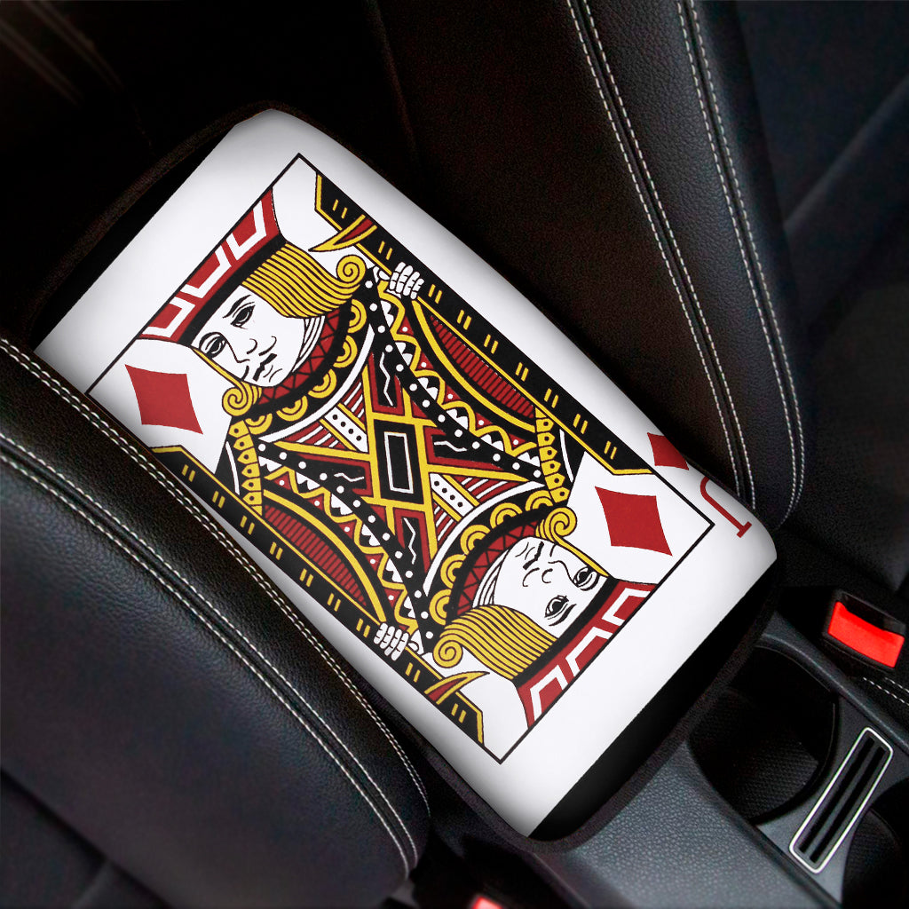 Jack Of Diamonds Playing Card Print Car Center Console Cover