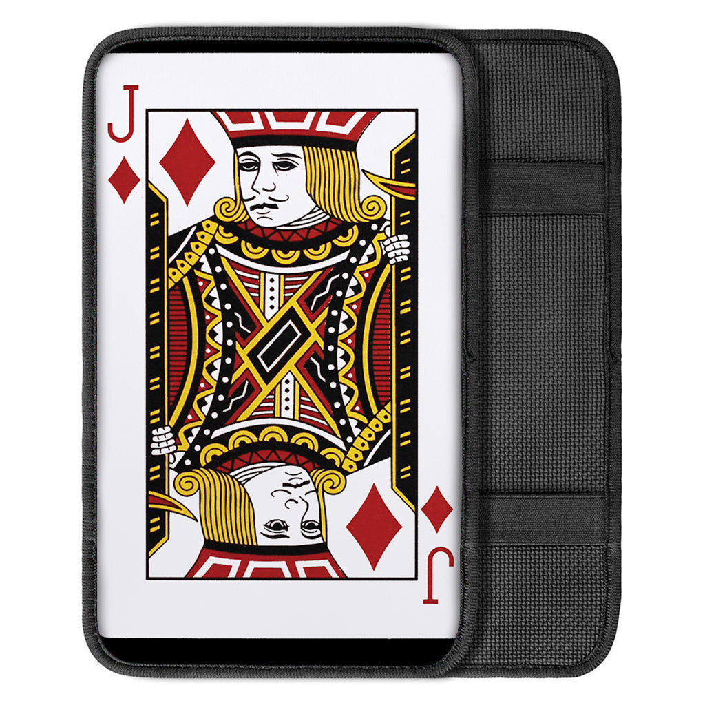 Jack Of Diamonds Playing Card Print Car Center Console Cover