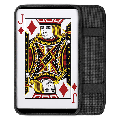 Jack Of Diamonds Playing Card Print Car Center Console Cover