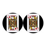 Jack Of Diamonds Playing Card Print Car Coasters