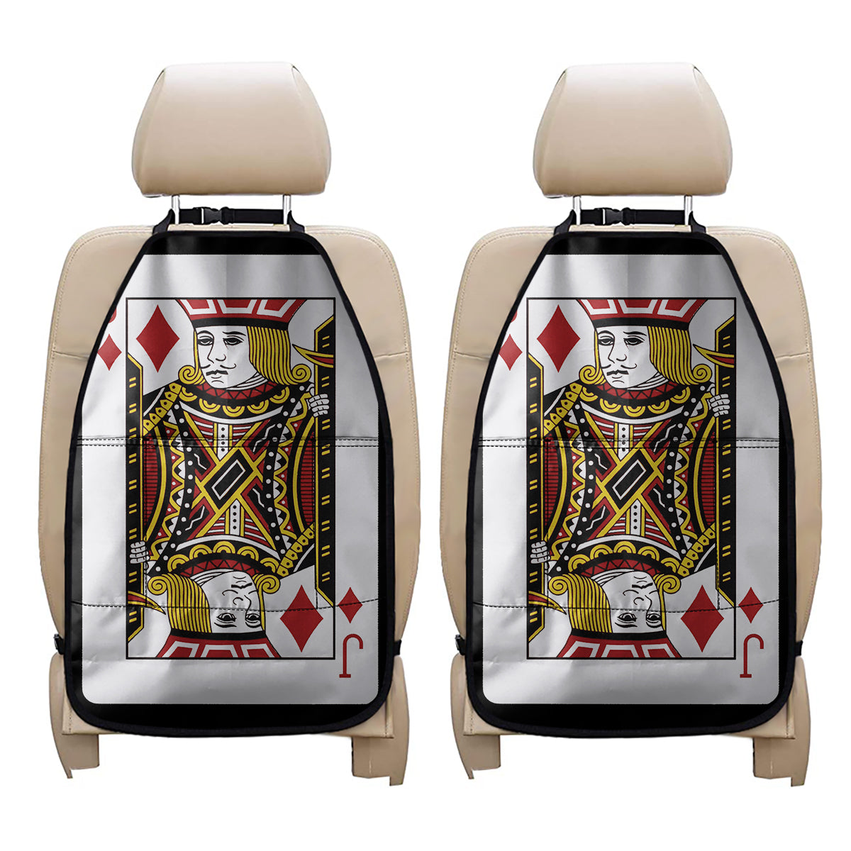 Jack Of Diamonds Playing Card Print Car Seat Organizers