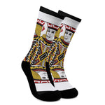 Jack Of Diamonds Playing Card Print Crew Socks