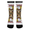 Jack Of Diamonds Playing Card Print Crew Socks