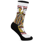 Jack Of Diamonds Playing Card Print Crew Socks