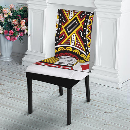Jack Of Diamonds Playing Card Print Dining Chair Slipcover