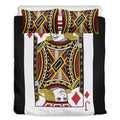 Jack Of Diamonds Playing Card Print Duvet Cover Bedding Set