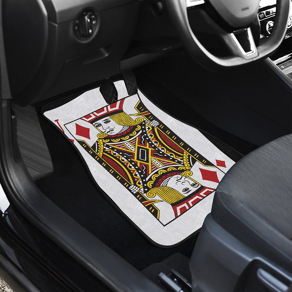 Jack Of Diamonds Playing Card Print Front Car Floor Mats