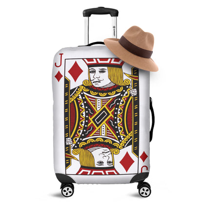 Jack Of Diamonds Playing Card Print Luggage Cover