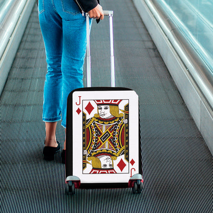 Jack Of Diamonds Playing Card Print Luggage Cover