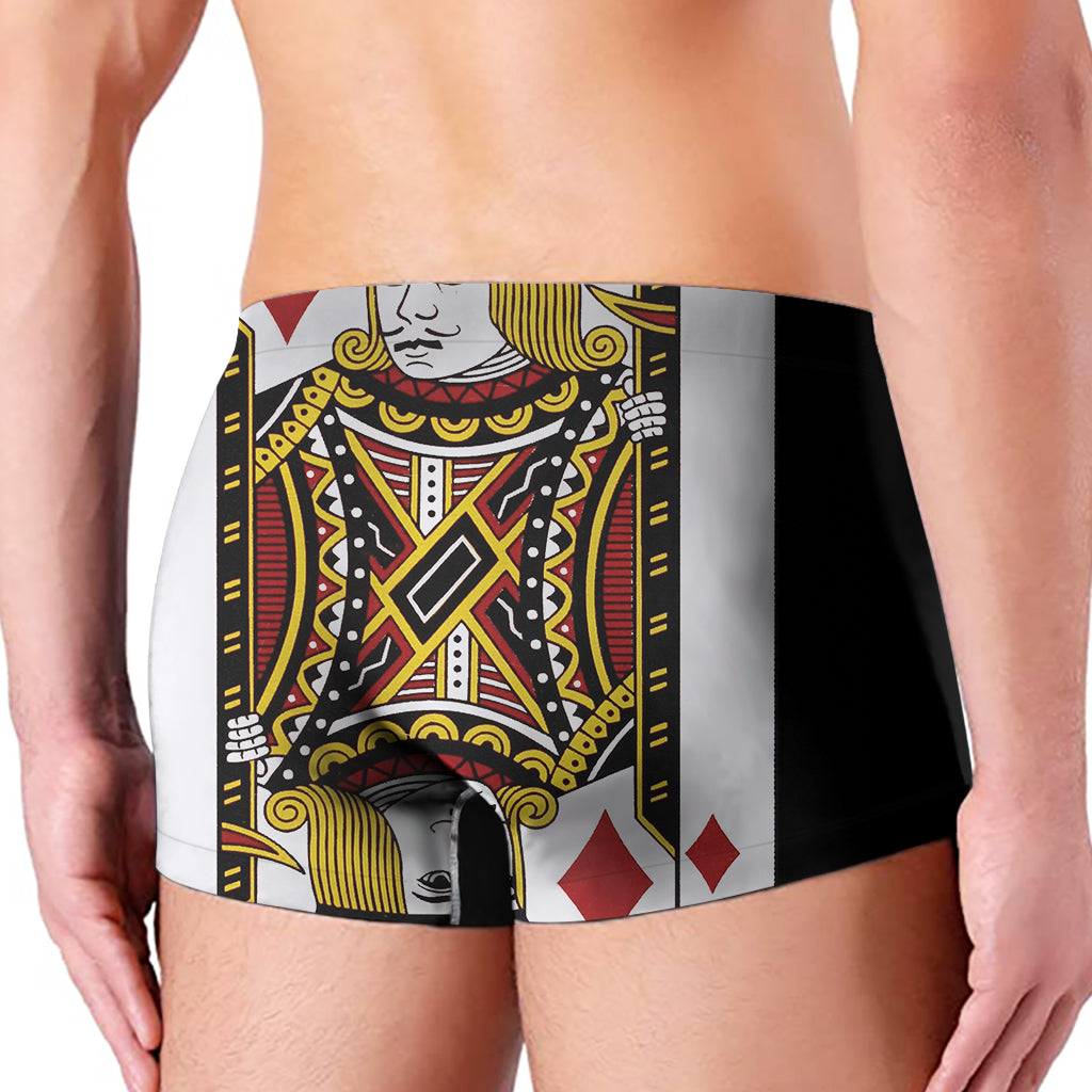 Jack Of Diamonds Playing Card Print Men's Boxer Briefs
