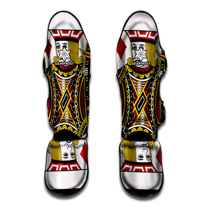 Jack Of Diamonds Playing Card Print Muay Thai Shin Guard