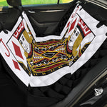 Jack Of Diamonds Playing Card Print Pet Car Back Seat Cover