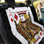 Jack Of Diamonds Playing Card Print Pet Car Back Seat Cover