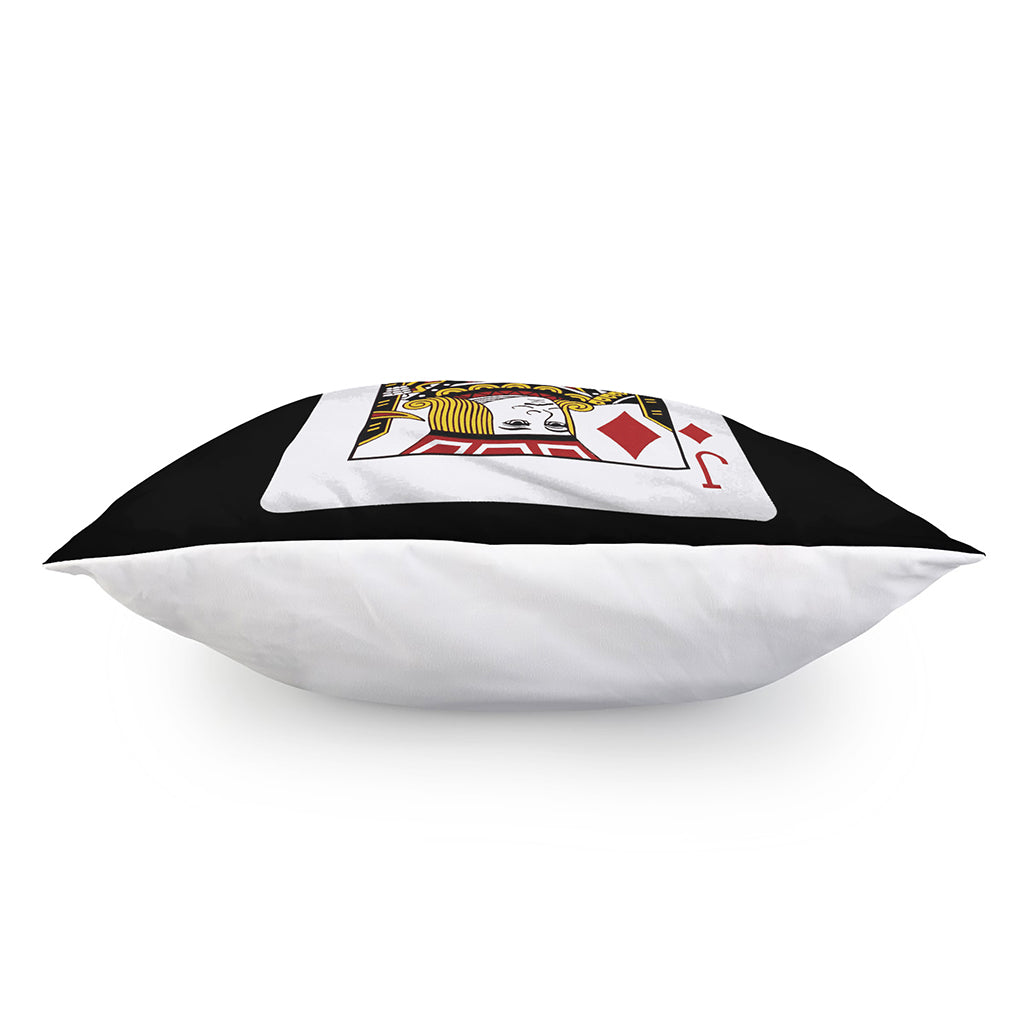 Jack Of Diamonds Playing Card Print Pillow Cover