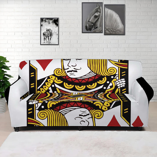 Jack Of Diamonds Playing Card Print Sofa Cover