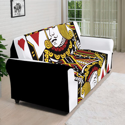 Jack Of Diamonds Playing Card Print Sofa Cover