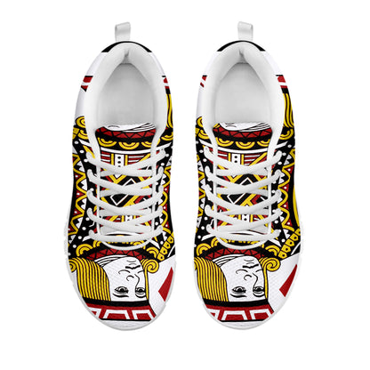 Jack Of Diamonds Playing Card Print White Sneakers