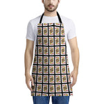 Jack Of Hearts Playing Card Pattern Print Apron
