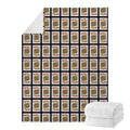 Jack Of Hearts Pattern Print Blanket