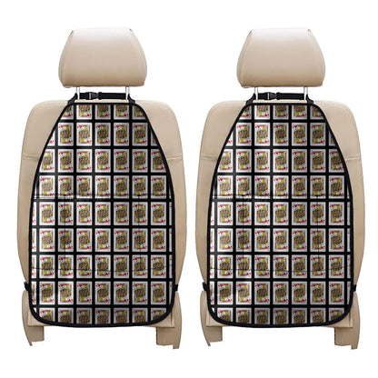 Jack Of Hearts Playing Card Pattern Print Car Seat Organizers