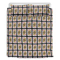 Jack Of Hearts Pattern Print Duvet Cover Bedding Set