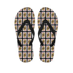 Jack Of Hearts Playing Card Pattern Print Flip Flops