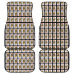 Jack Of Hearts Playing Card Pattern Print Front and Back Car Floor Mats