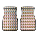 Jack Of Hearts Playing Card Pattern Print Front Car Floor Mats