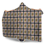 Jack Of Hearts Playing Card Pattern Print Hooded Blanket