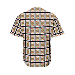 Jack Of Hearts Playing Card Pattern Print Men's Baseball Jersey