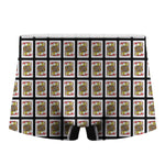 Jack Of Hearts Playing Card Pattern Print Men's Boxer Briefs