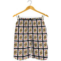 Jack Of Hearts Pattern Print Men's Shorts