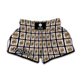 Jack Of Hearts Pattern Print Muay Thai Boxing Shorts