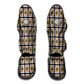 Jack Of Hearts Pattern Print Muay Thai Shin Guards