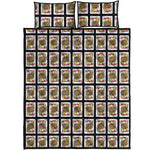Jack Of Hearts Playing Card Pattern Print Quilt Bed Set