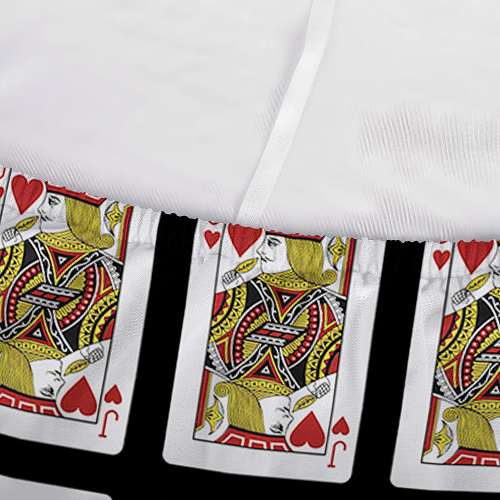 Jack Of Hearts Playing Card Pattern Print Sofa Cover