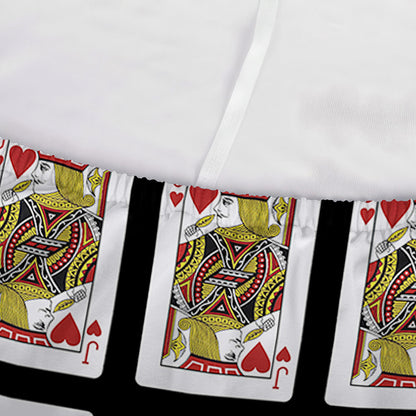 Jack Of Hearts Playing Card Pattern Print Sofa Cover