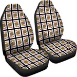 Jack Of Hearts Playing Card Pattern Print Universal Fit Car Seat Covers