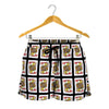 Jack Of Hearts Playing Card Pattern Print Women's Shorts