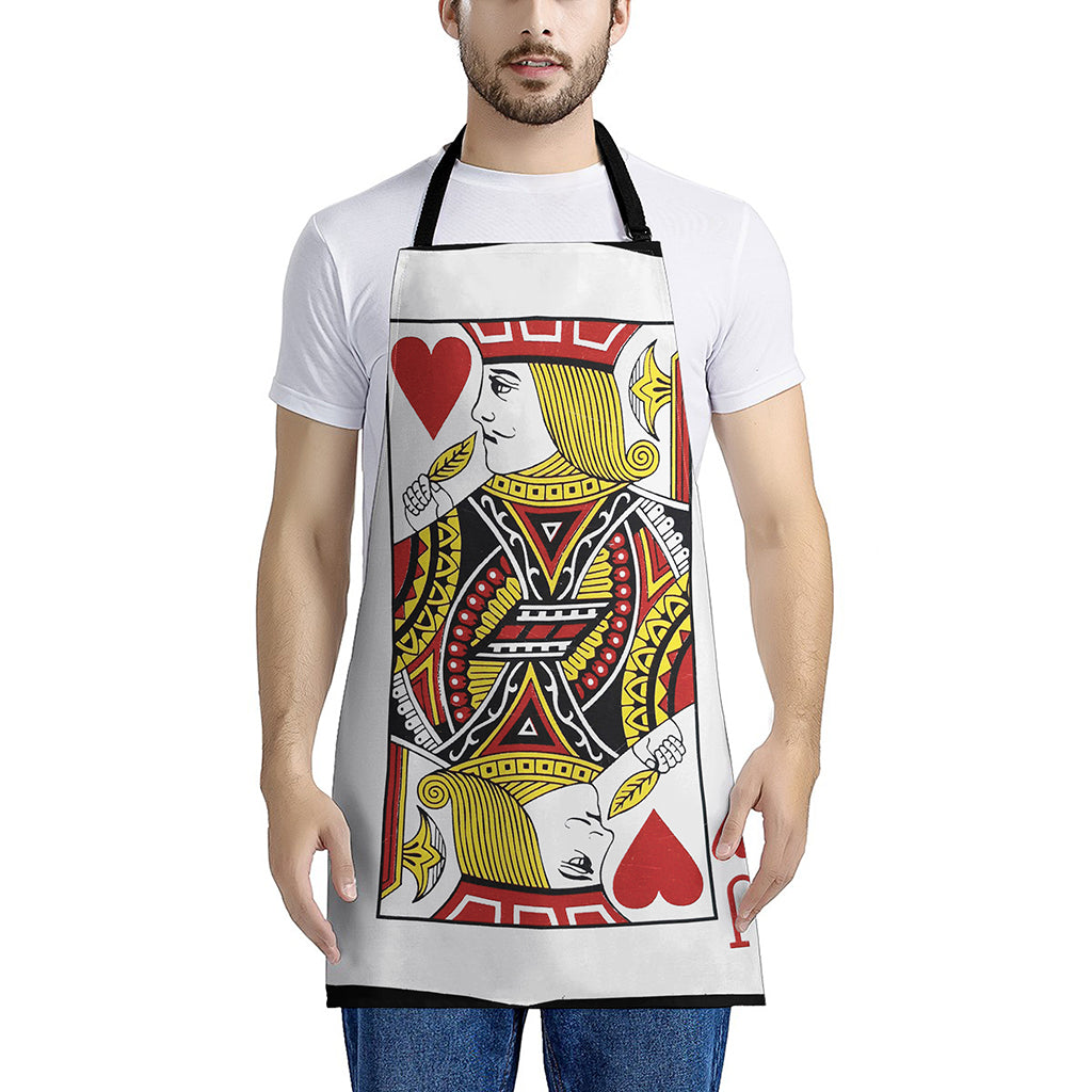 Jack Of Hearts Playing Card Print Apron